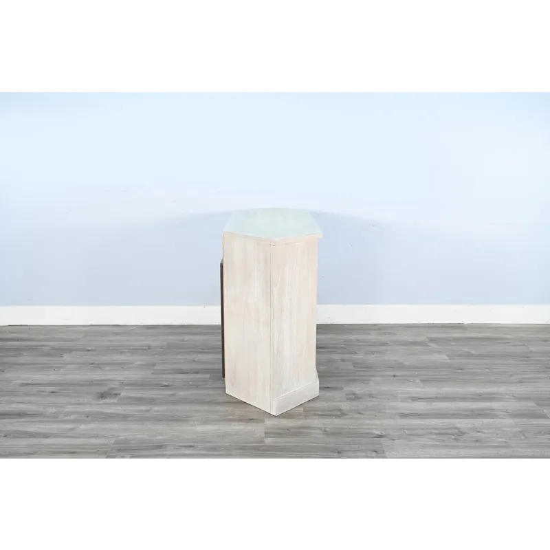 Corner Media Cabinet w/ 33" Fireplace Insert Option