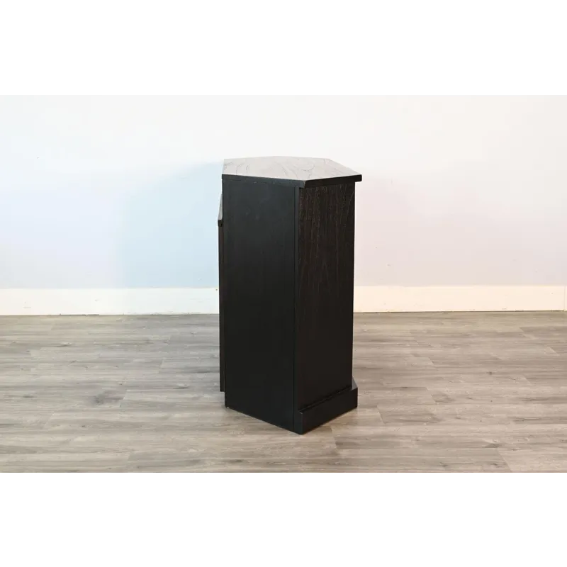 Corner Media Cabinet w/ 33" Fireplace Option