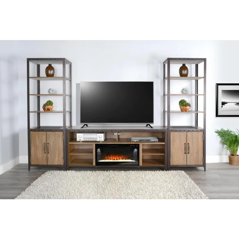 SAN DIEGO Media Console w/ Fireplace Insert Option