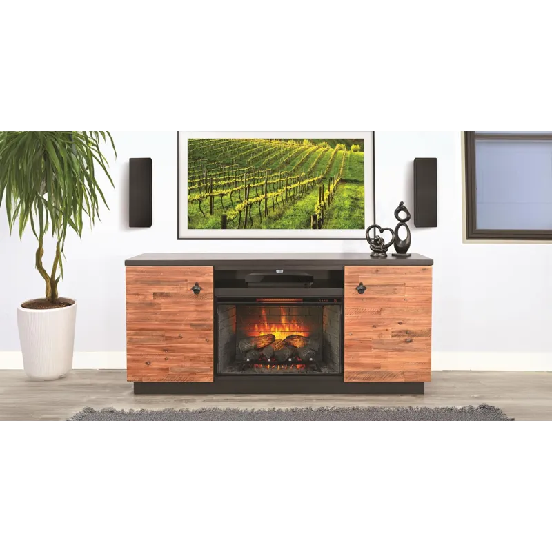 Media Cabinet w/ 33" Fireplace Option