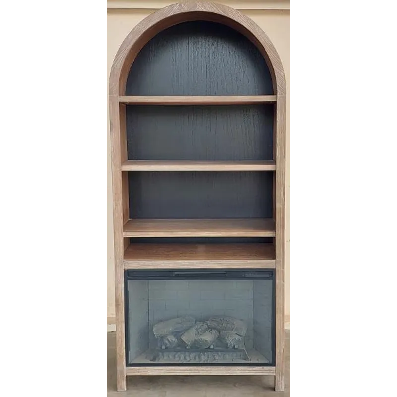 Chill Arch Bookcase w/ 33" Fireplace Option