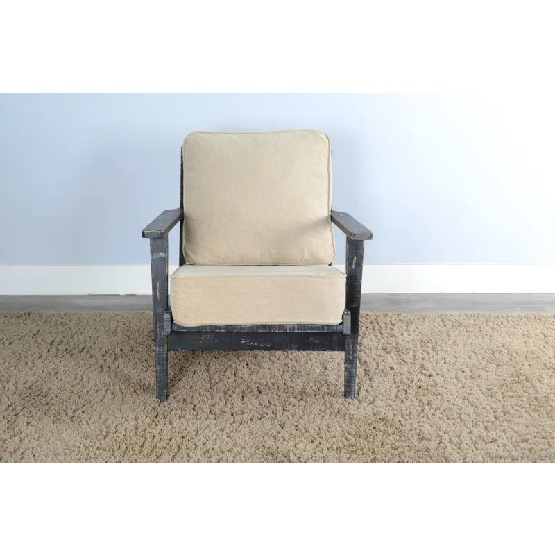 Marina Black Sand Chair, Cushion Seat & Back