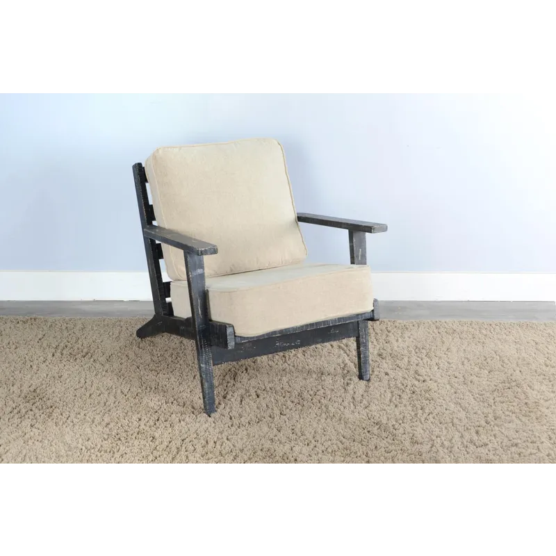 Marina Black Sand Chair, Cushion Seat & Back