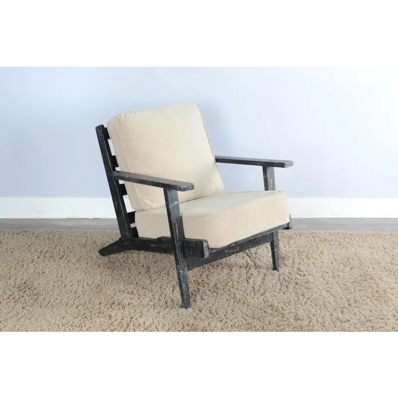 Marina Black Sand Chair, Cushion Seat & Back