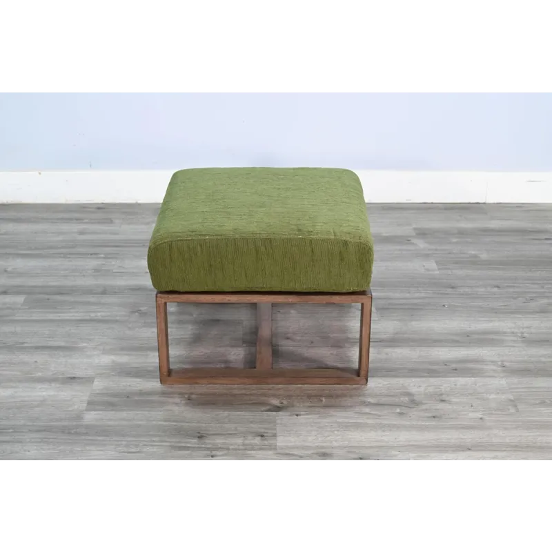 DOE VALLEY Ottoman w/ Wood Frame