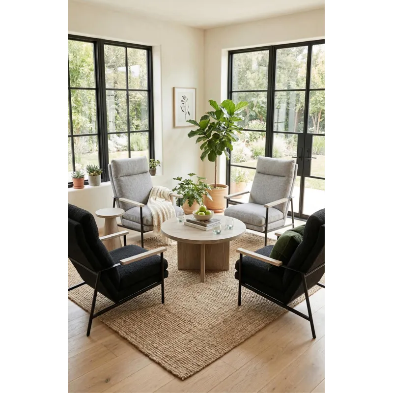 Wyatt Accent Chair, Cushion Seat & Back