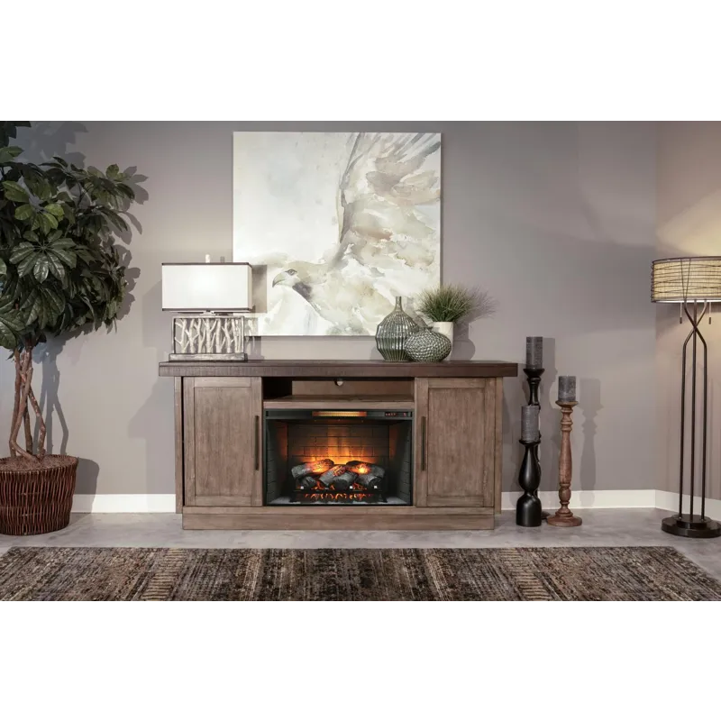 Boise Media Console w/ 33" Fireplace Option