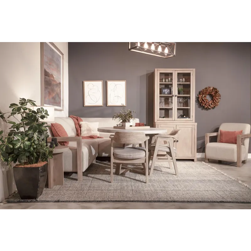 Gibson Breakfast Nook Bench Set, Cushion Seat