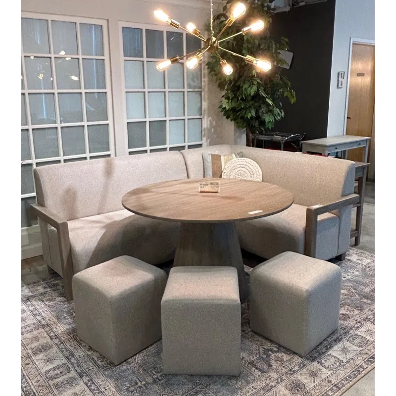 Gibson Breakfast Nook Bench Set, Cushion Seat