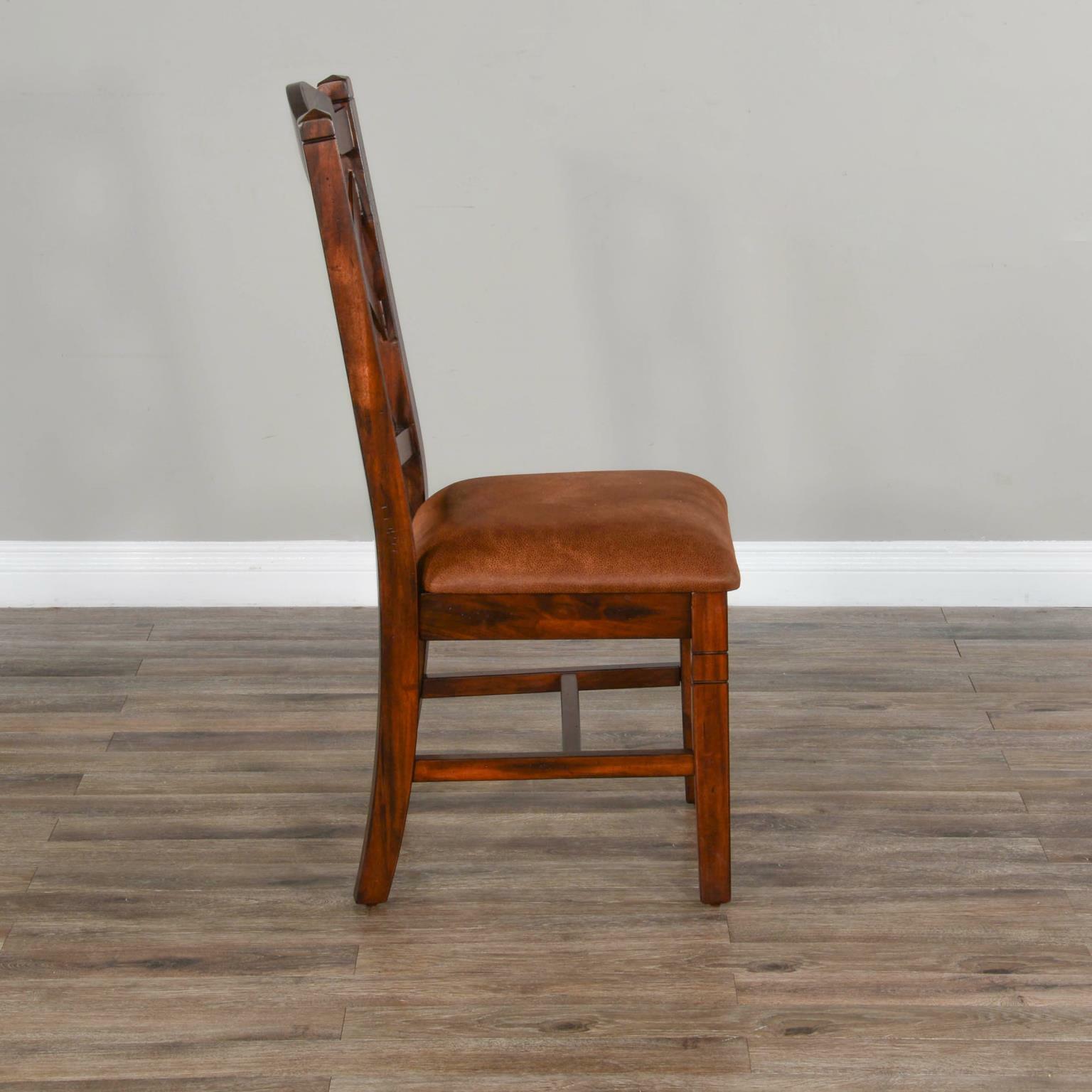 Santa Fe Double Crossback Chair w/Cushion Seat 1415DC2 by Sunny Designs