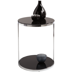 DAKOTA END TABLE - STAINLESS STEEL