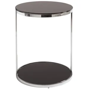 DAKOTA END TABLE - STAINLESS STEEL