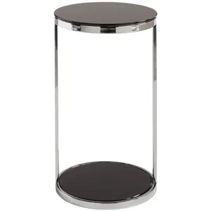BENJAMIN END TABLE - STAINLESS STEEL