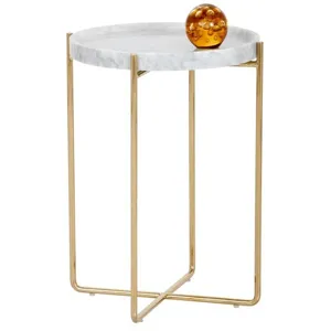 LIV SIDE TABLE - WHITE