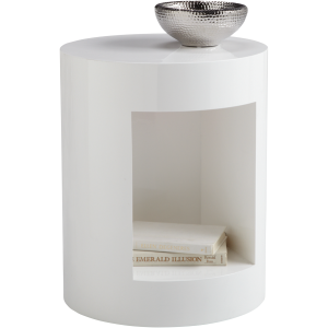 BEACON END TABLE - WHITE