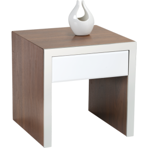 LAUDERDALE END TABLE - WHITE
