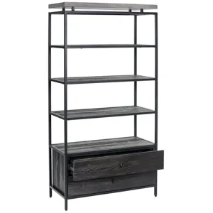 NORWOOD BOOKCASE - BLACK