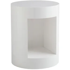 BEACON END TABLE - WHITE