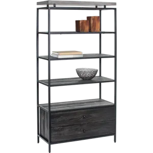 NORWOOD BOOKCASE - BLACK