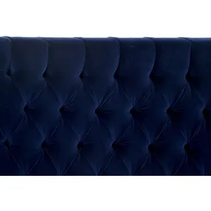 DALTON BED - KING - NAVY