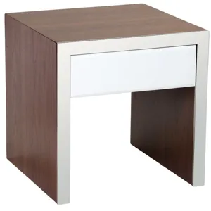 LAUDERDALE END TABLE - WHITE