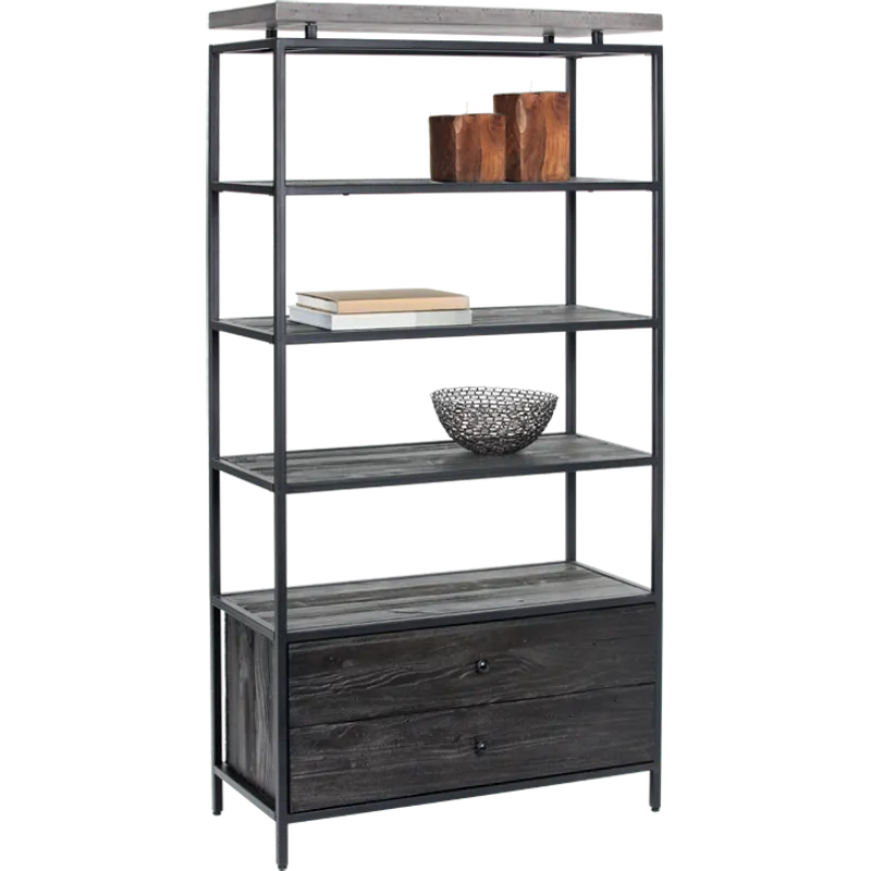 NORWOOD BOOKCASE - BLACK
