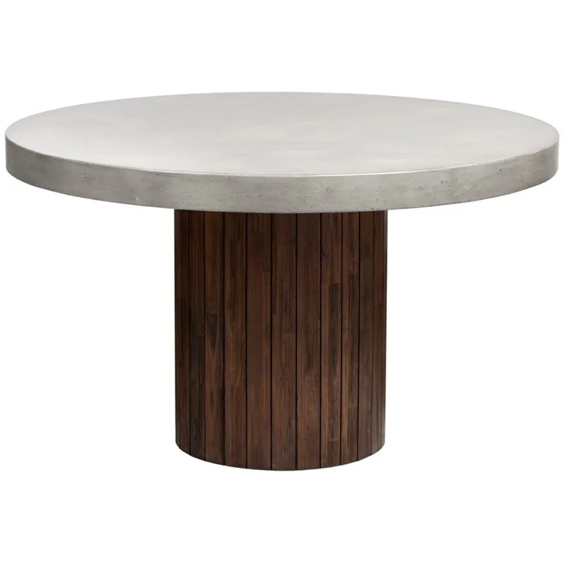 DUOMO DINING TABLE - BROWN