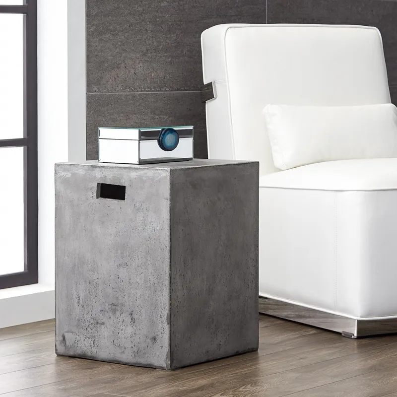 CASTOR END TABLE - GREY