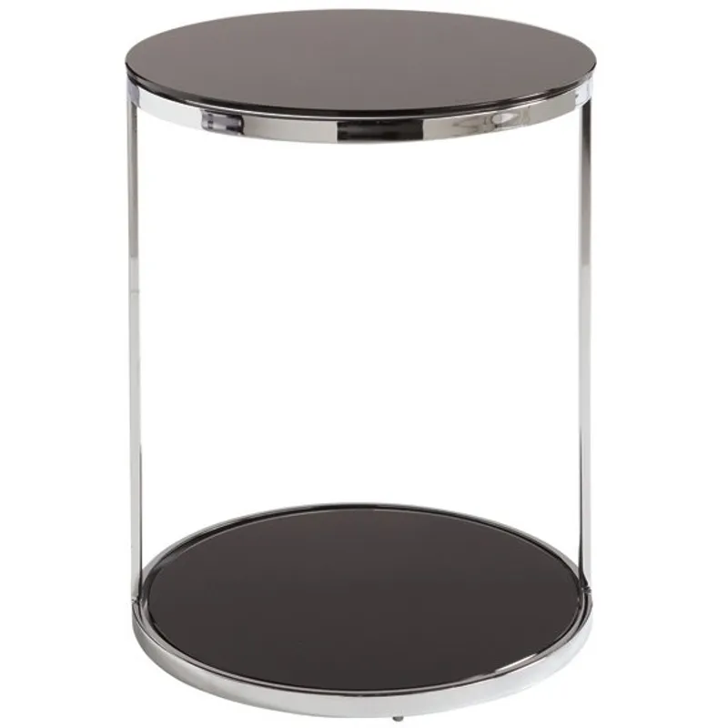 DAKOTA END TABLE - STAINLESS STEEL