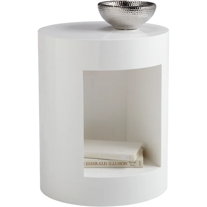 BEACON END TABLE - WHITE