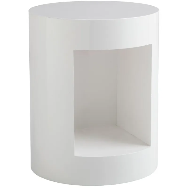 BEACON END TABLE - WHITE