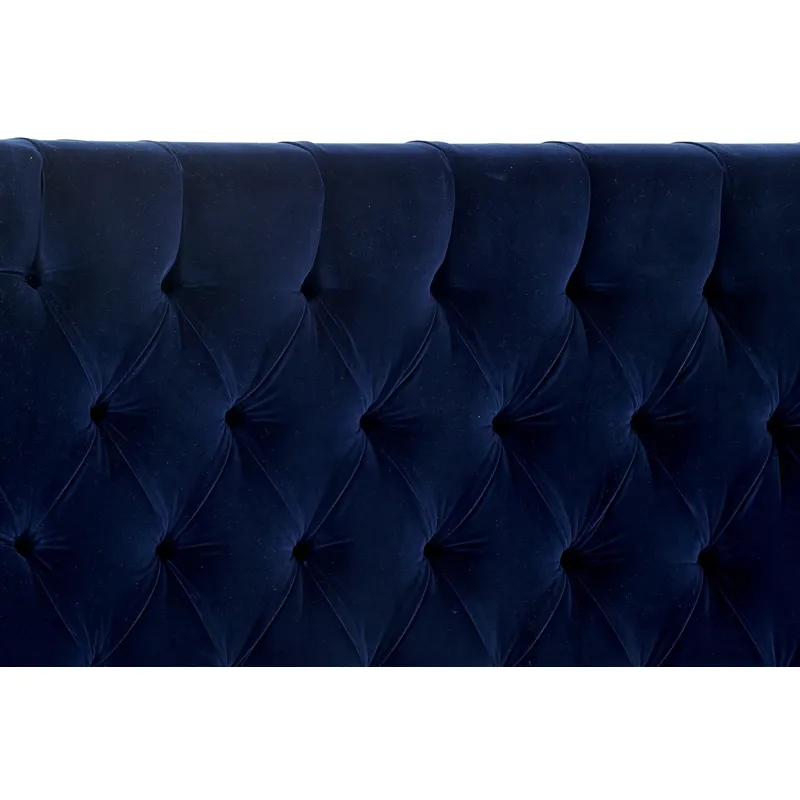 DALTON BED - KING - NAVY
