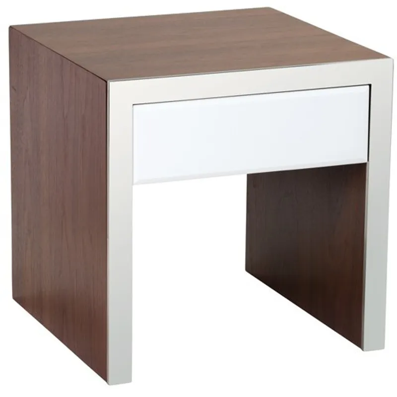 LAUDERDALE END TABLE - WHITE