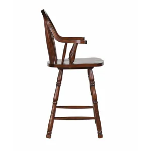 Andrews 24&rdquo; Windsor Arm Stool in Chestnut