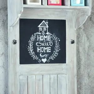 Shabby-Chic-Collection-Hall-tree-with-chalkboard-finished-in-a-Gray-wash-detail-of-chalkboard-CC-CAB