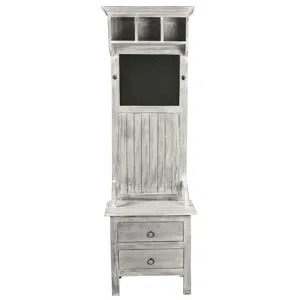 Shabby-Chic-Collection-Hall-tree-with-chalkboard-finished-in-a-Gray-wash-front-view-CC-CAB251S-SW.jp