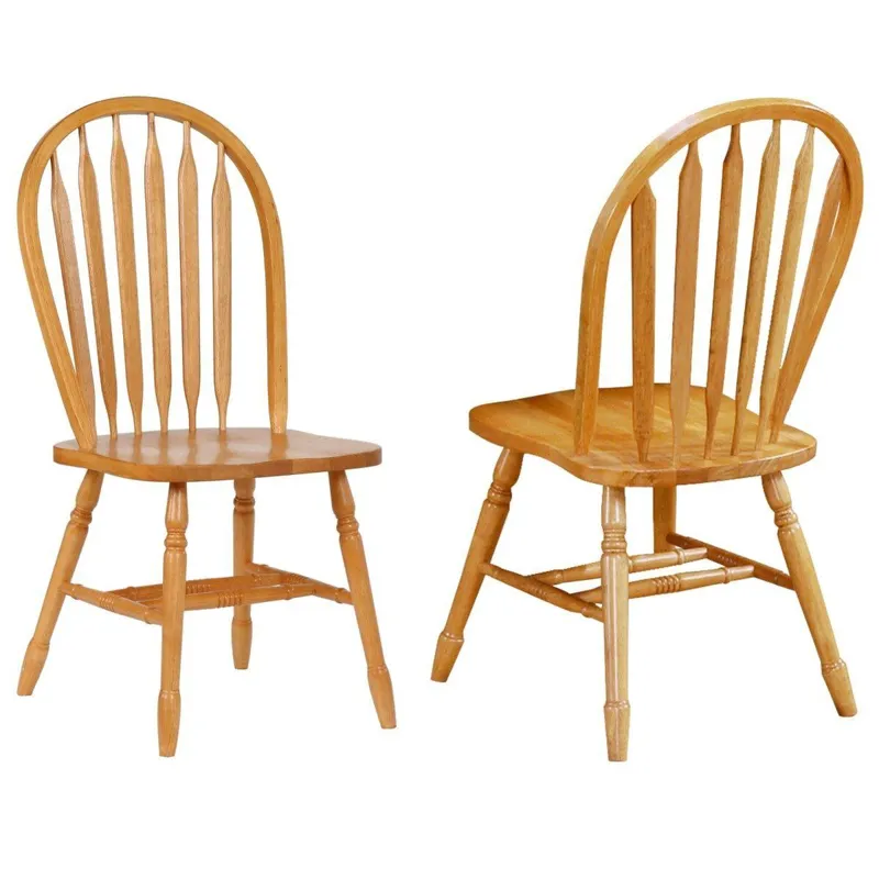 Sunset Arrowback Chair - Light Oak 