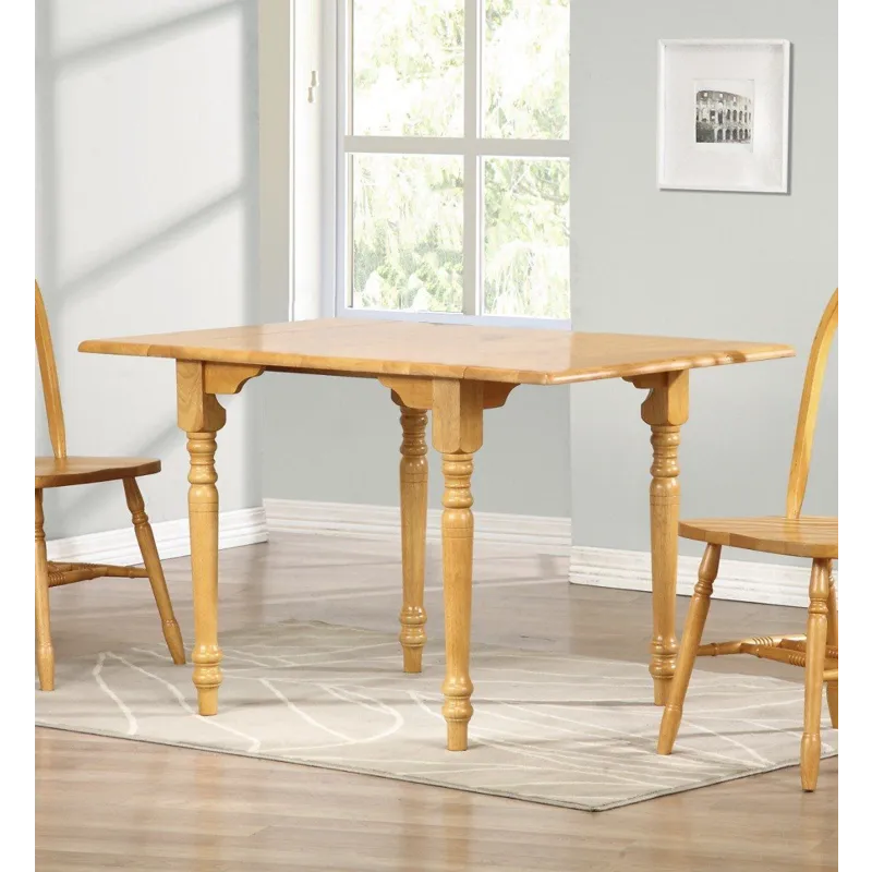Sunset Light Oak Drop Leaf Dining Table