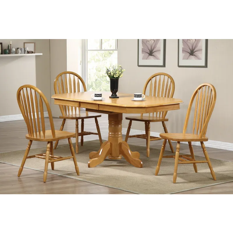 Sunset Arrowback Chair - Light Oak 