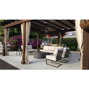 Provence Club Rocker in Canvas Flax w/ Self Welt