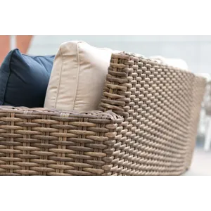 Havana Sofa in Canvas Flax w/ Self Welt