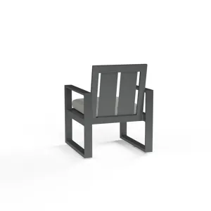 Redondo Dining Chair in Cast Silver, No Welt