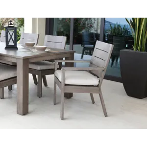 Laguna Dining Chair in Canvas Flax, No Welt