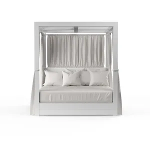 Newport Resort King Daybed in Cast Silver, No Welt