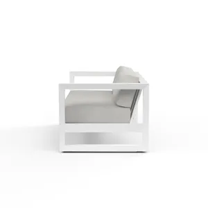 Newport Club Chair in Cast Silver, No Welt