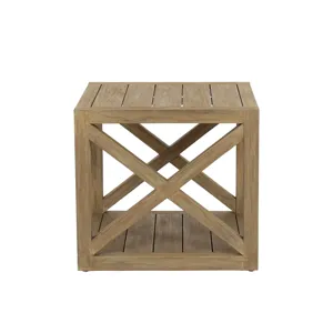 Coastal Teak X End Table