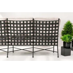 Provence Sofa in Canvas Flax w/ Self Welt