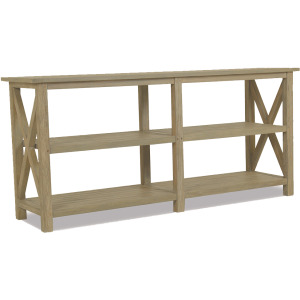 Coastal Teak X Console Table