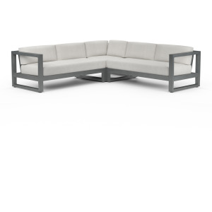 Redondo Sectional in Cast Silver, No Welt