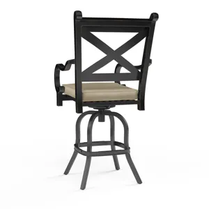 Monterey Barstool in Linen Stone w/ Selt Welt